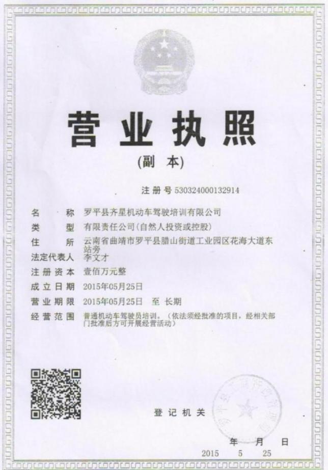 羅平齊星駕校